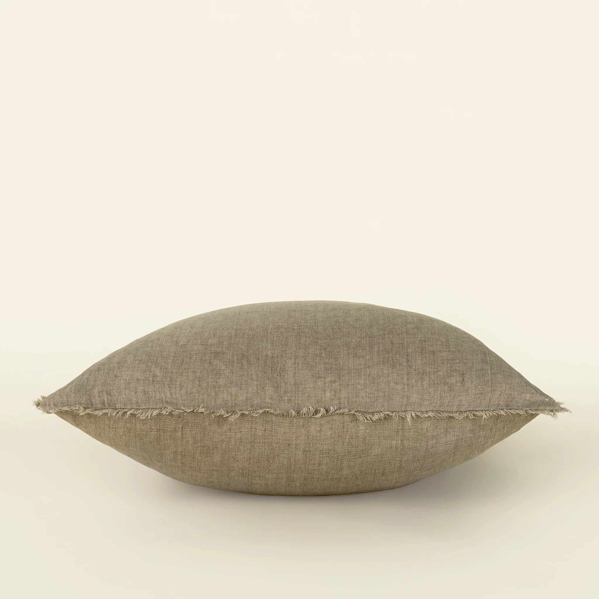 Lina Linen Almond feather cushion 24x24