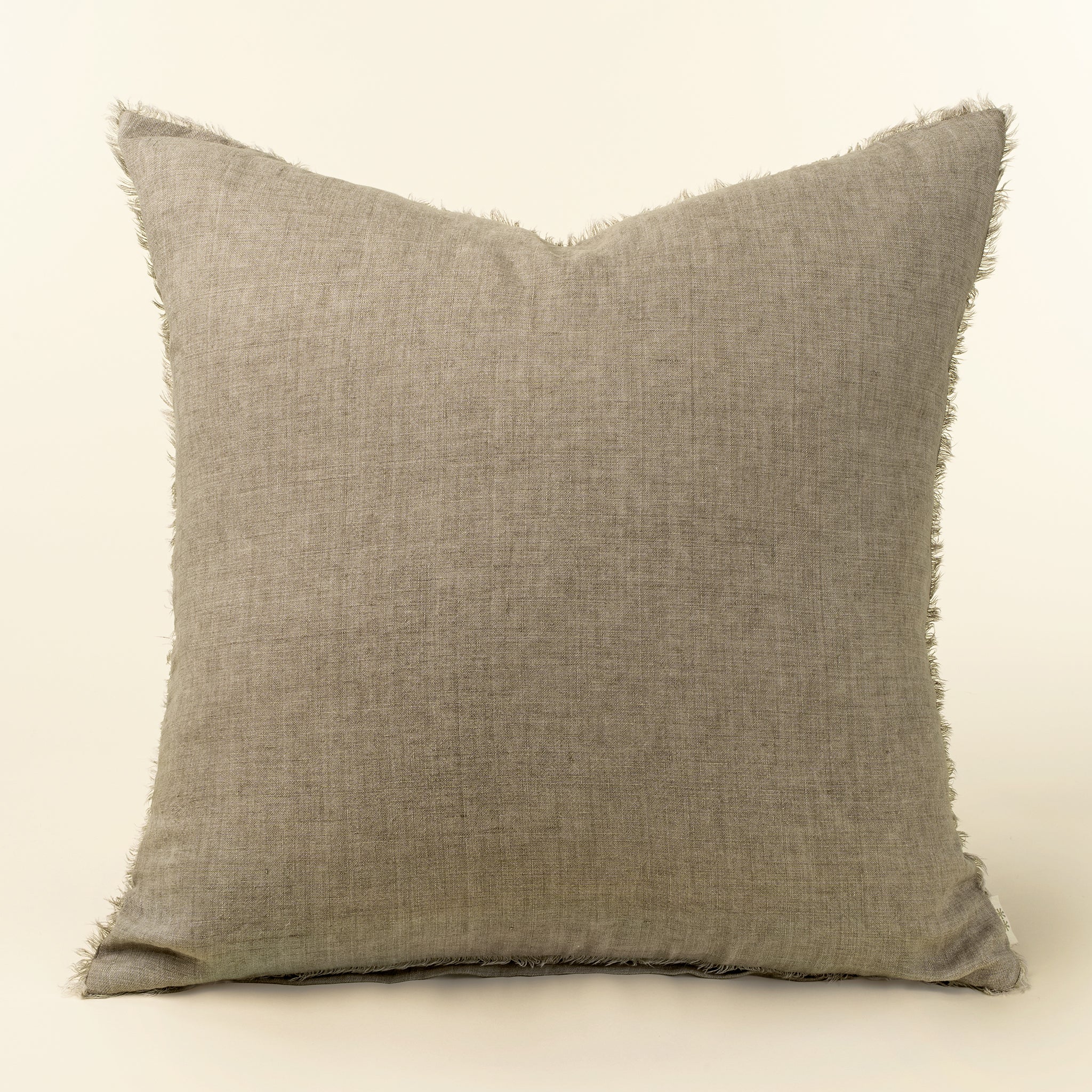 Lina Linen Almond feather cushion 24x24