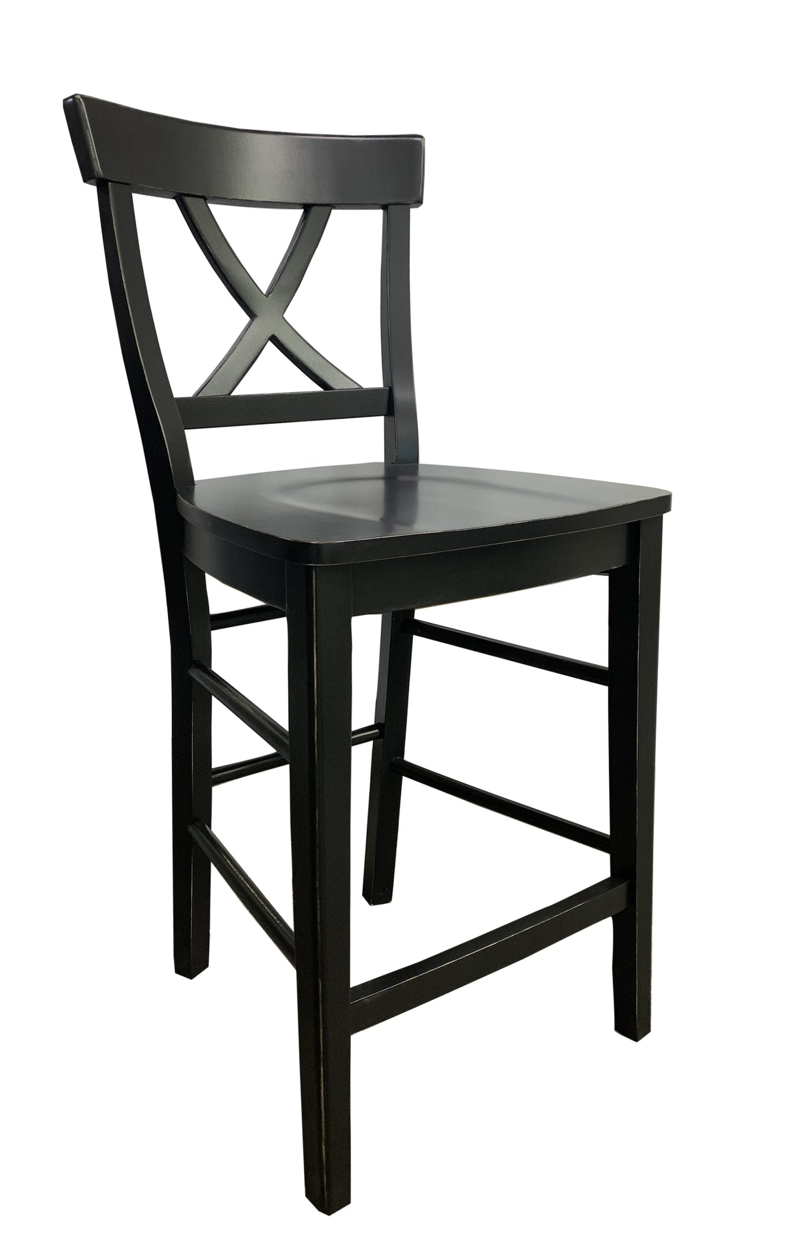 24" counter stool; black