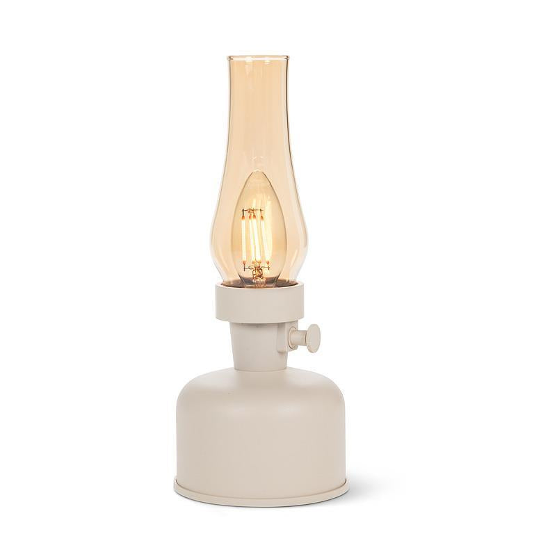 Chimney lamp ivory 10.5"h LED
