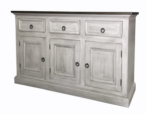 Sugar Hill Country buffet; silver fox black glaze