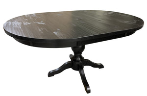 48" round Cherbourg table; ebony