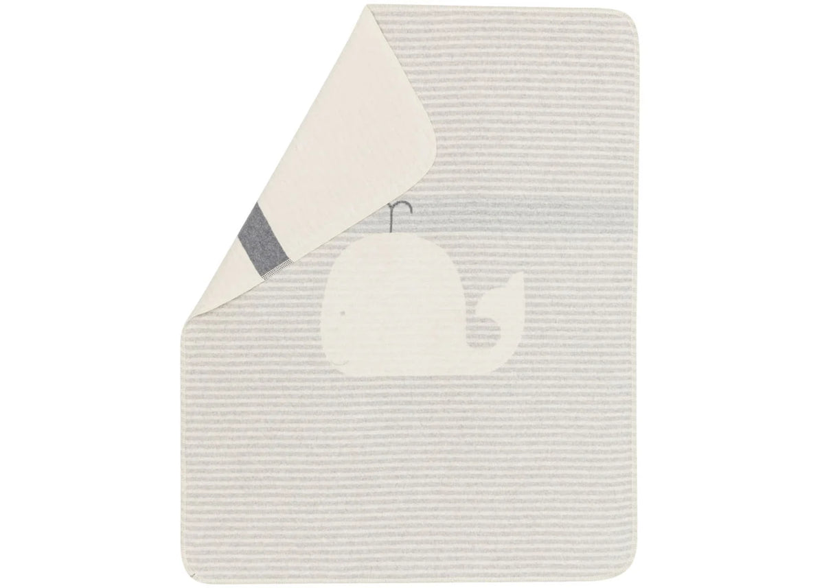 Couverture de bébé baleine avec rayures