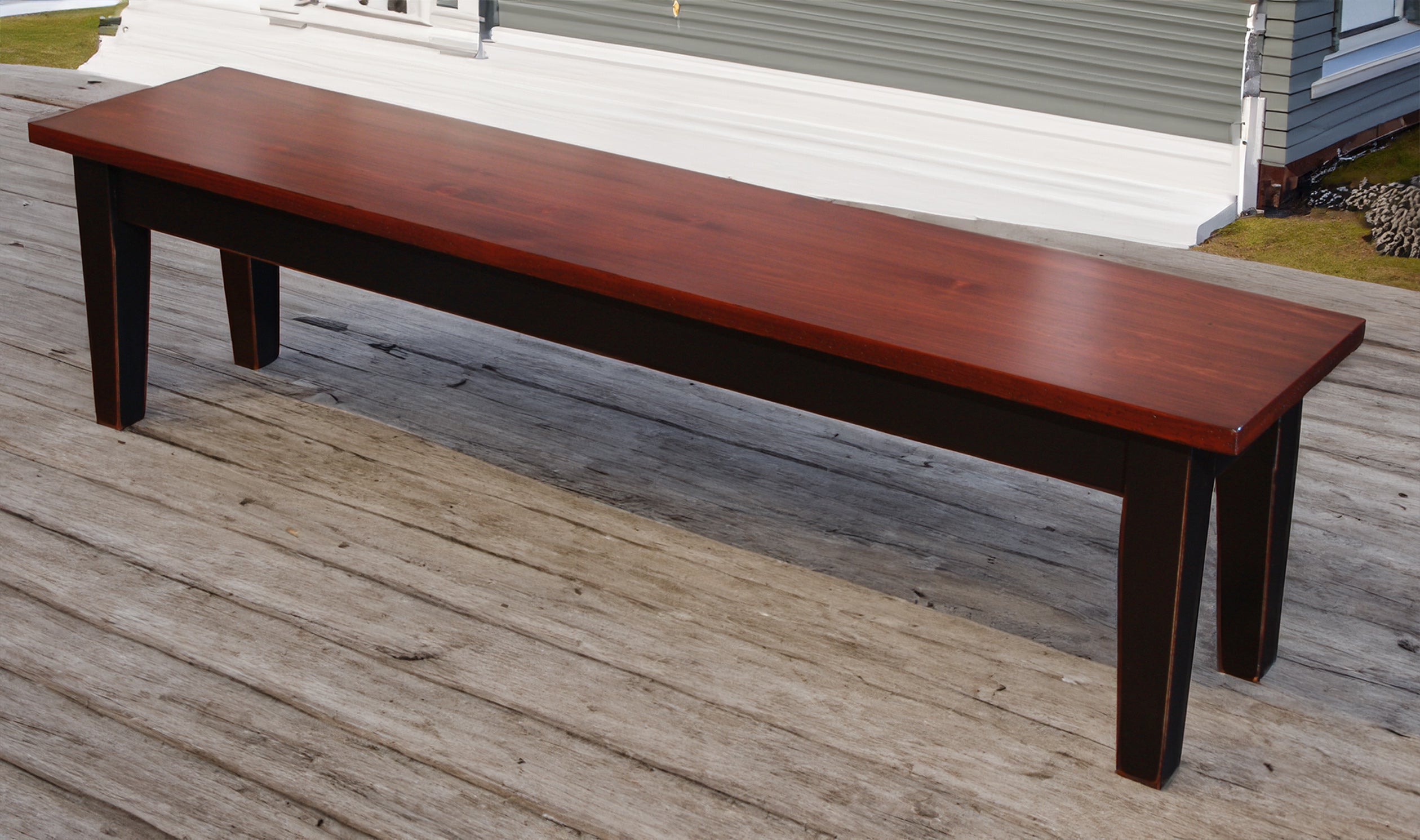 Cambridge tapered leg bench