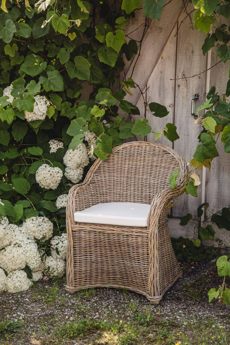 Chaise en rotin 'steinbergen'