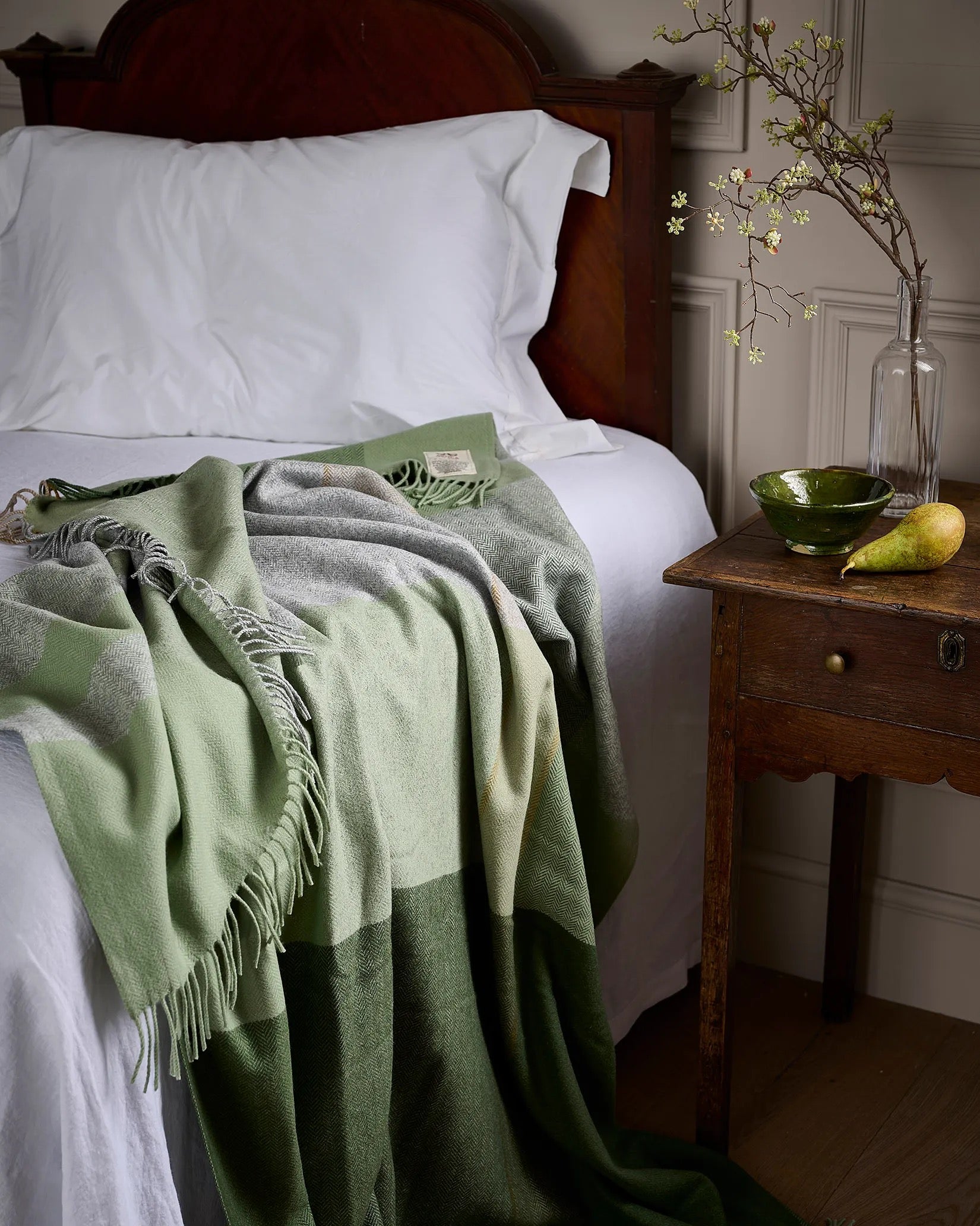 July bug wool & cashmere throw