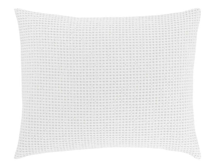 Bubble White Matelassé Dutch Euro 28x36