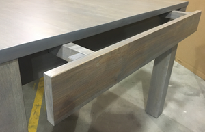Banff Dining Table; end cover