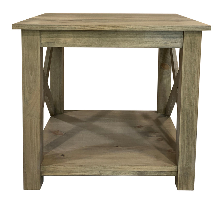 Banff end table front