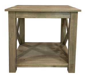 Banff end table front