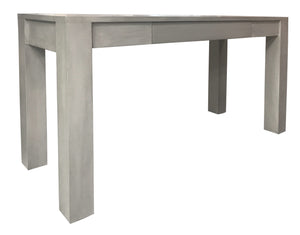 Banff desk; silver fox black glaze