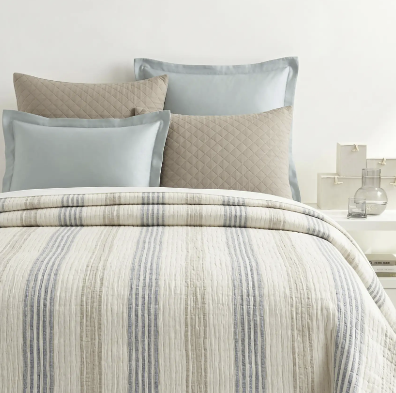 Breeze Stripe Blue Blanket