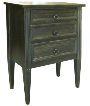 Triple commode; charcoal
