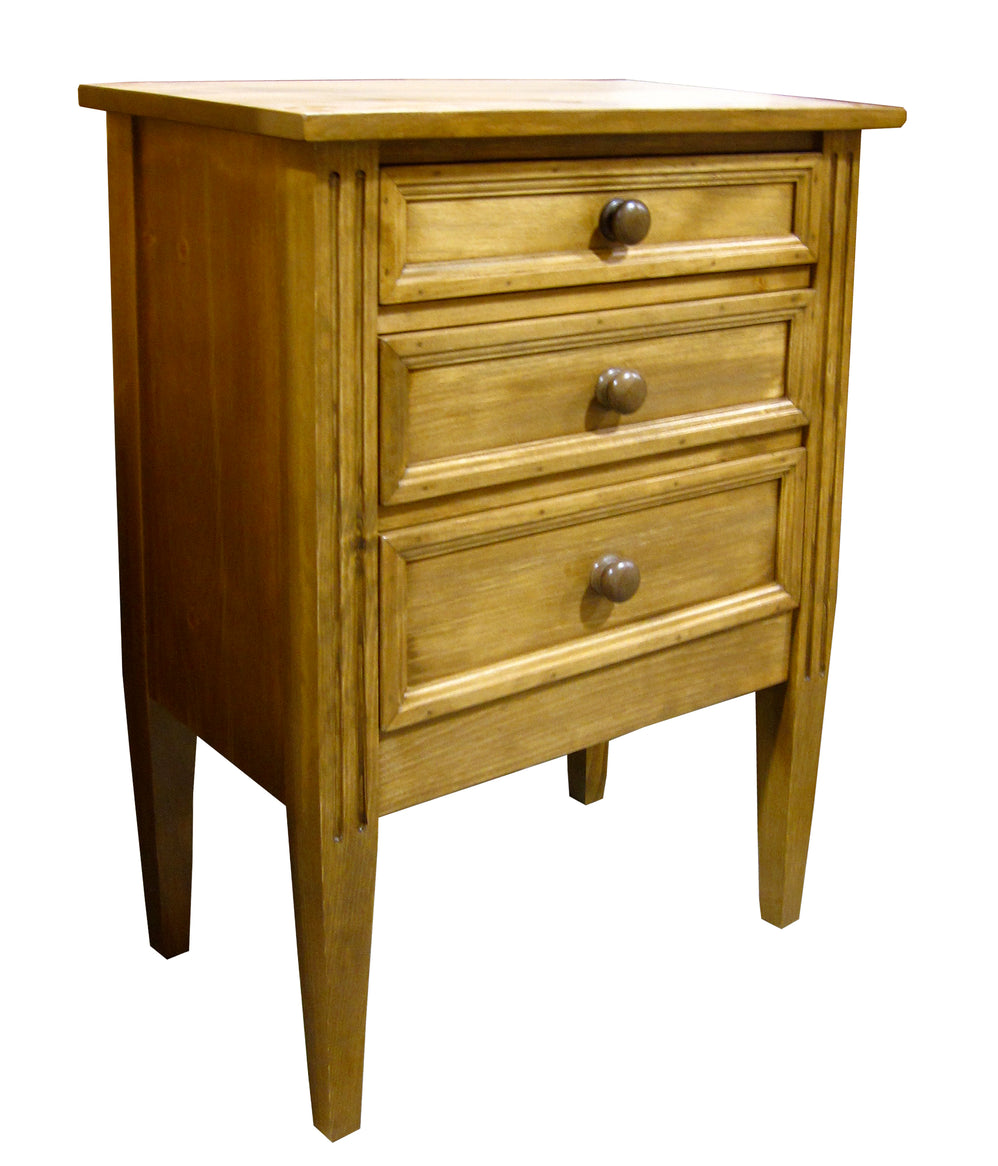 Triple commode; natural