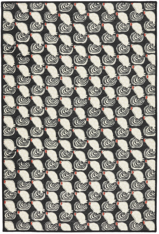 Cockadoodledoo carpet; 2x3