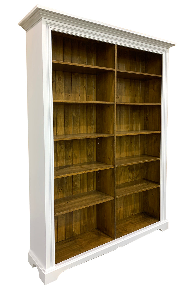Oxford Double Bookcase angled