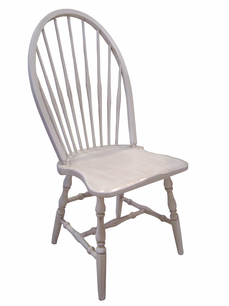 Victoria Windsor Side chair; champlain glazed