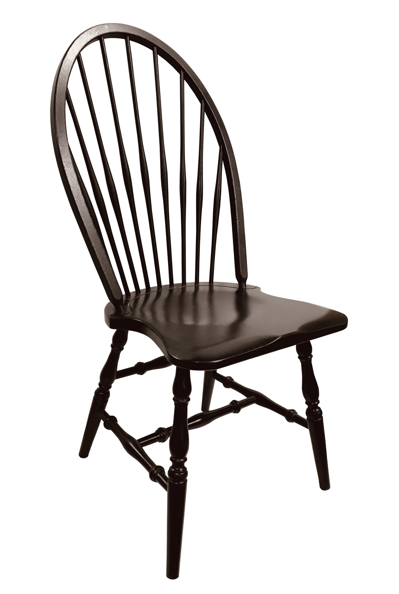 Victoria Windsor Side chair; ebony