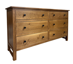 Extra wide Stage Coach dresser; natural