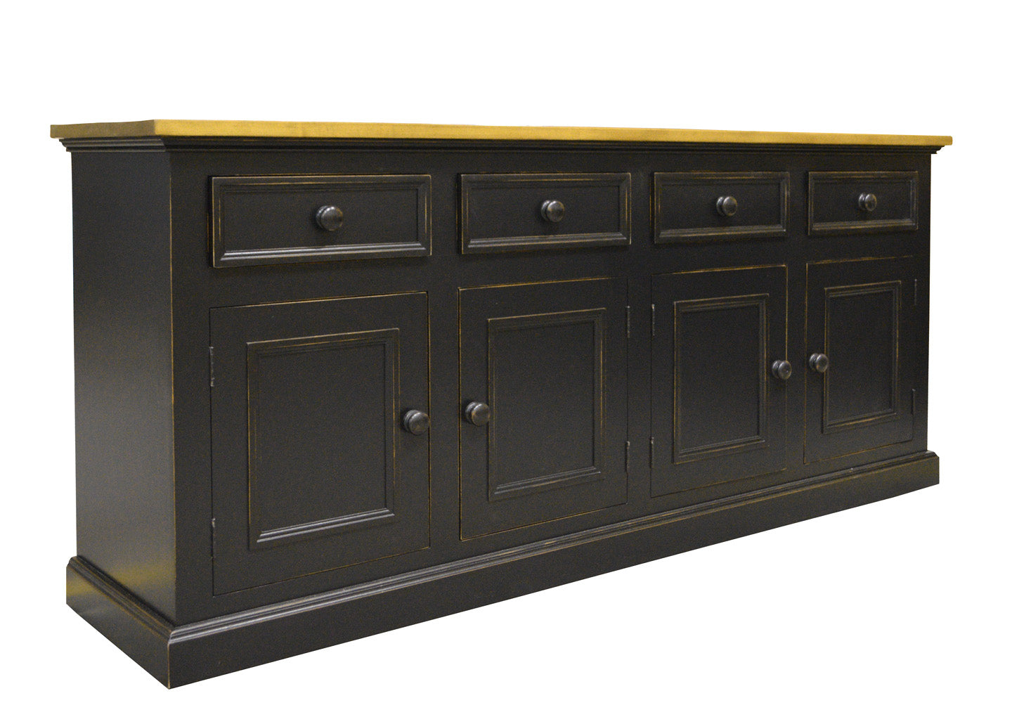 Long Country Buffet; black