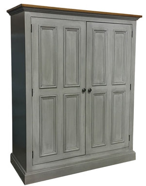 Linen Cupboard; silver fox black glaze