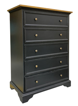 Man's Chest of Drawers; black