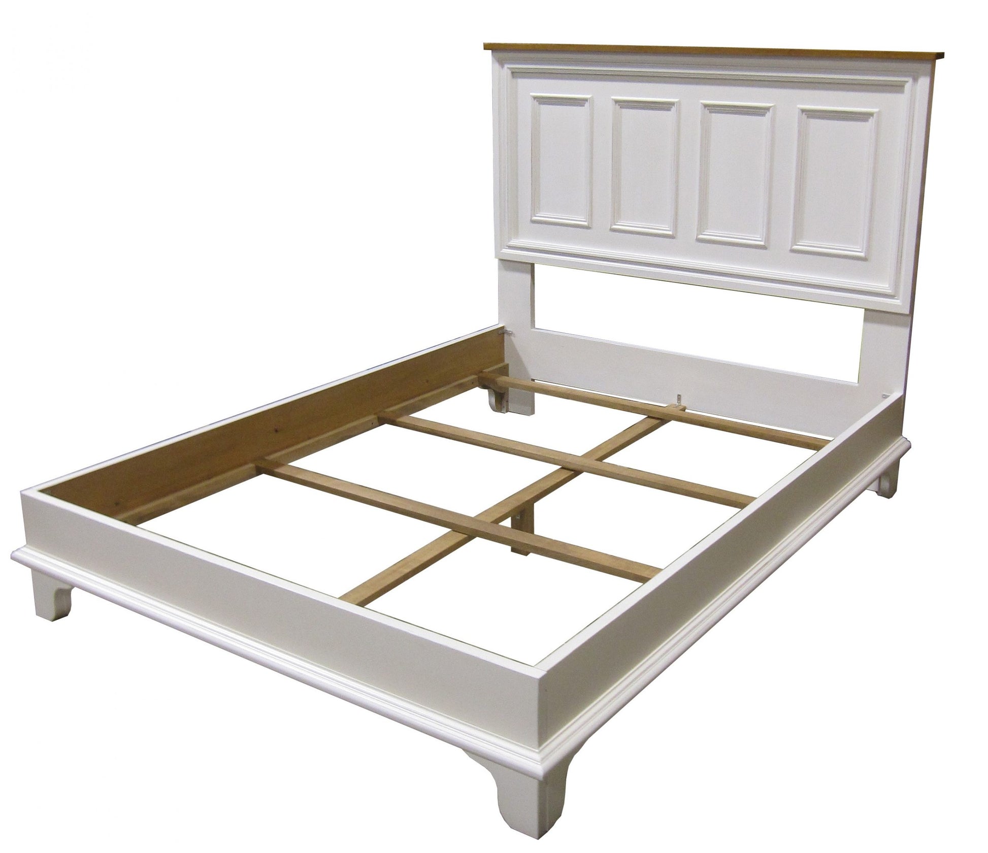 Panelled Platform Bed Queen