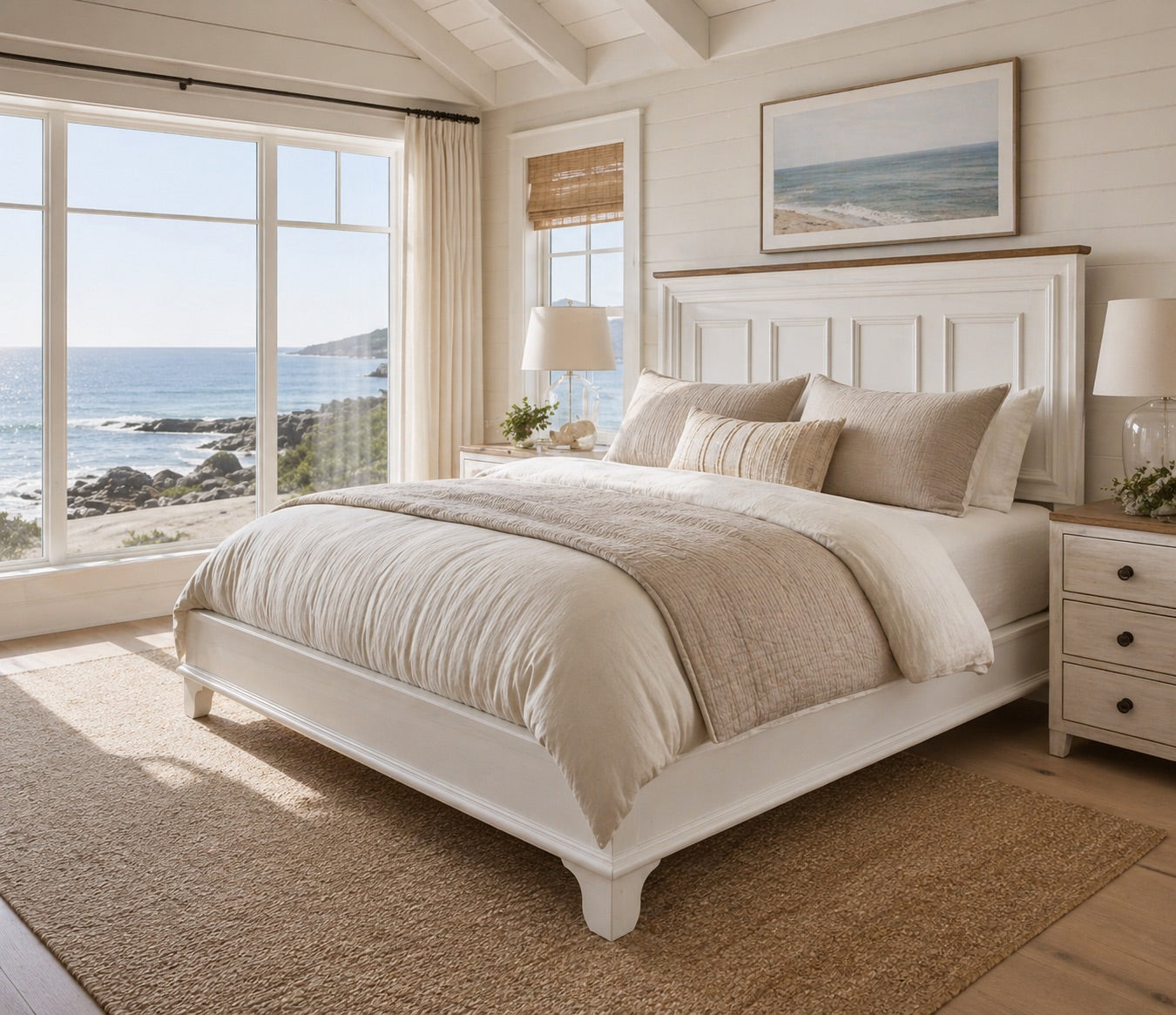 Brome Lake Panelled Platform Bed