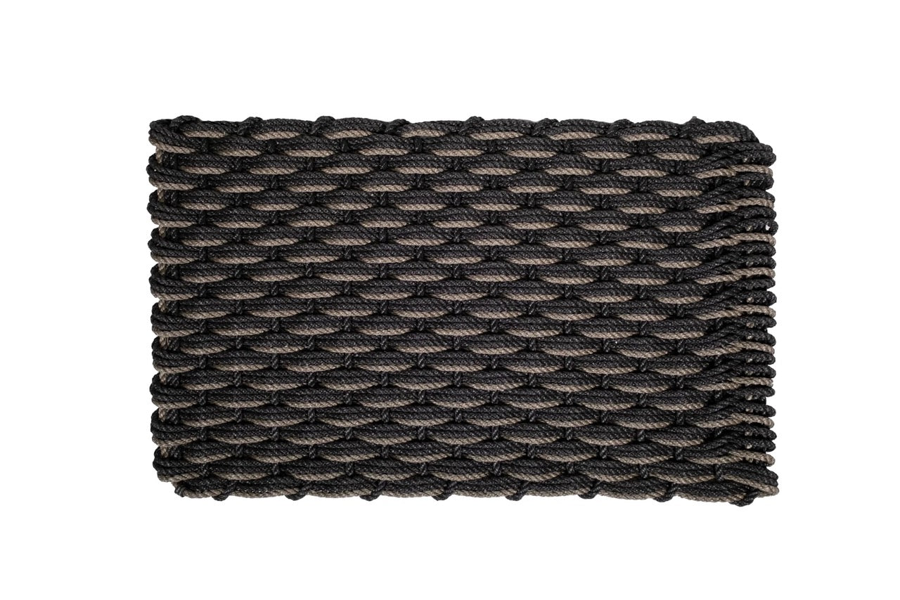 Marine rope carpet Charbon Charcoal Mushroom 21x34