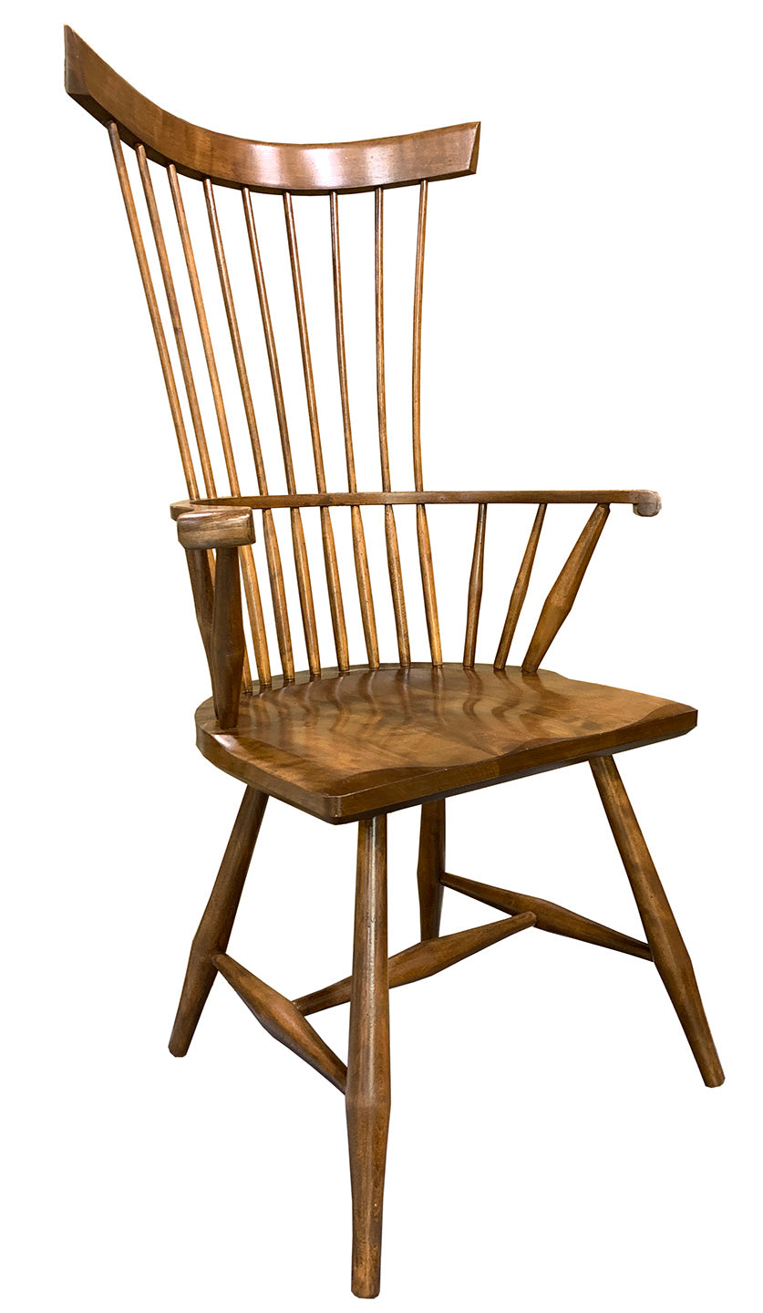 fan back arm chair