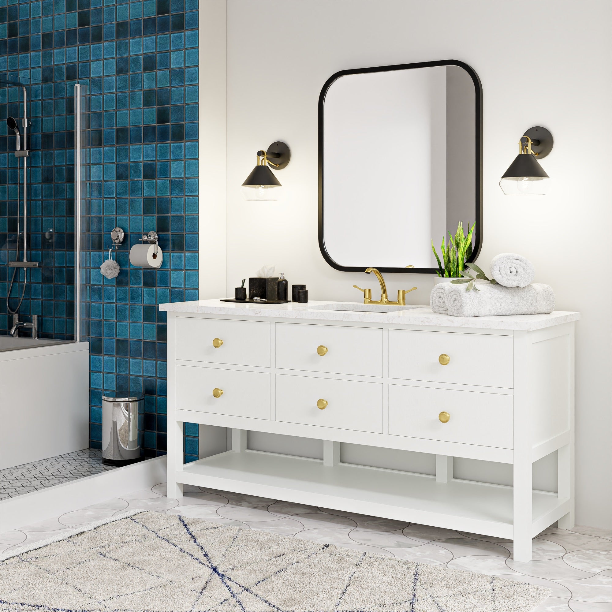 Rosedale Vanity; chantilly lace