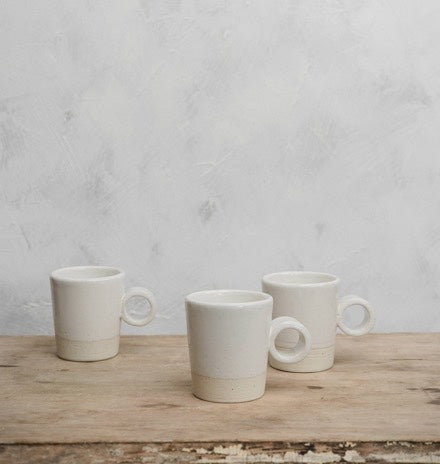 White stackable mug