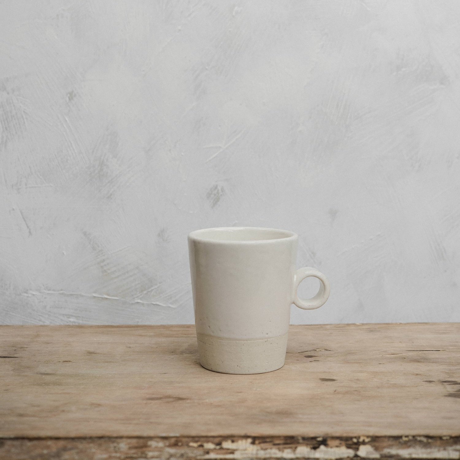 White stackable mug
