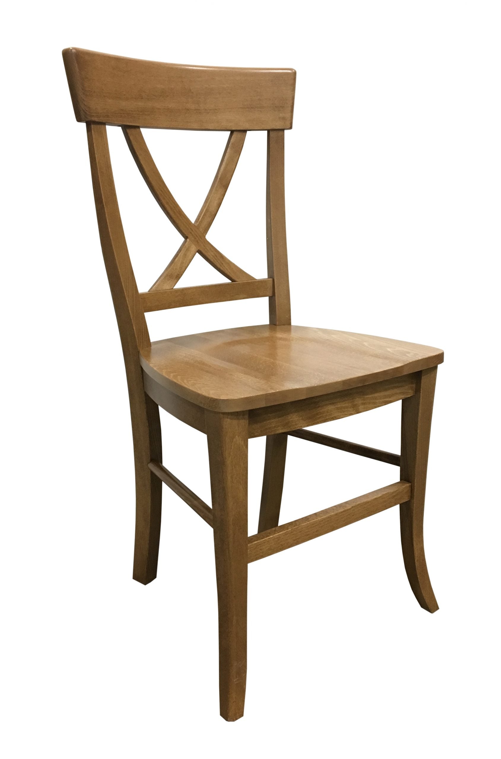 X Back Side chair; natural