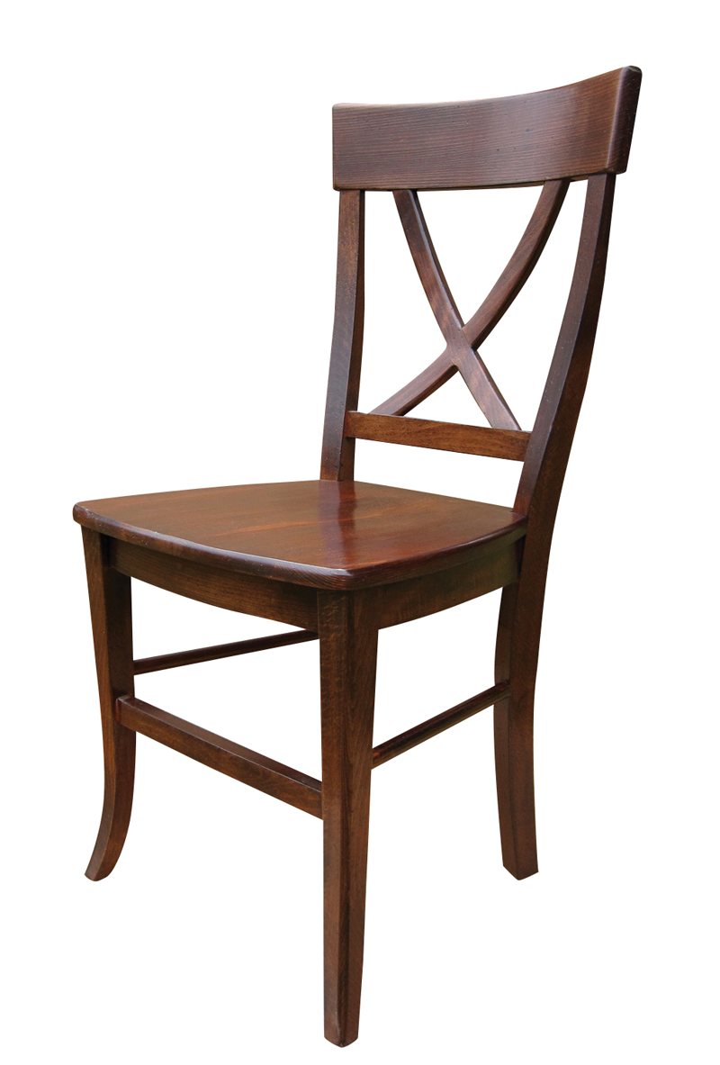 X Back Side chair; sequoia