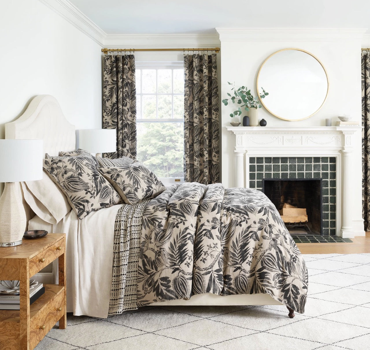 Antigua Linen Black Duvet Cover& pillow cases