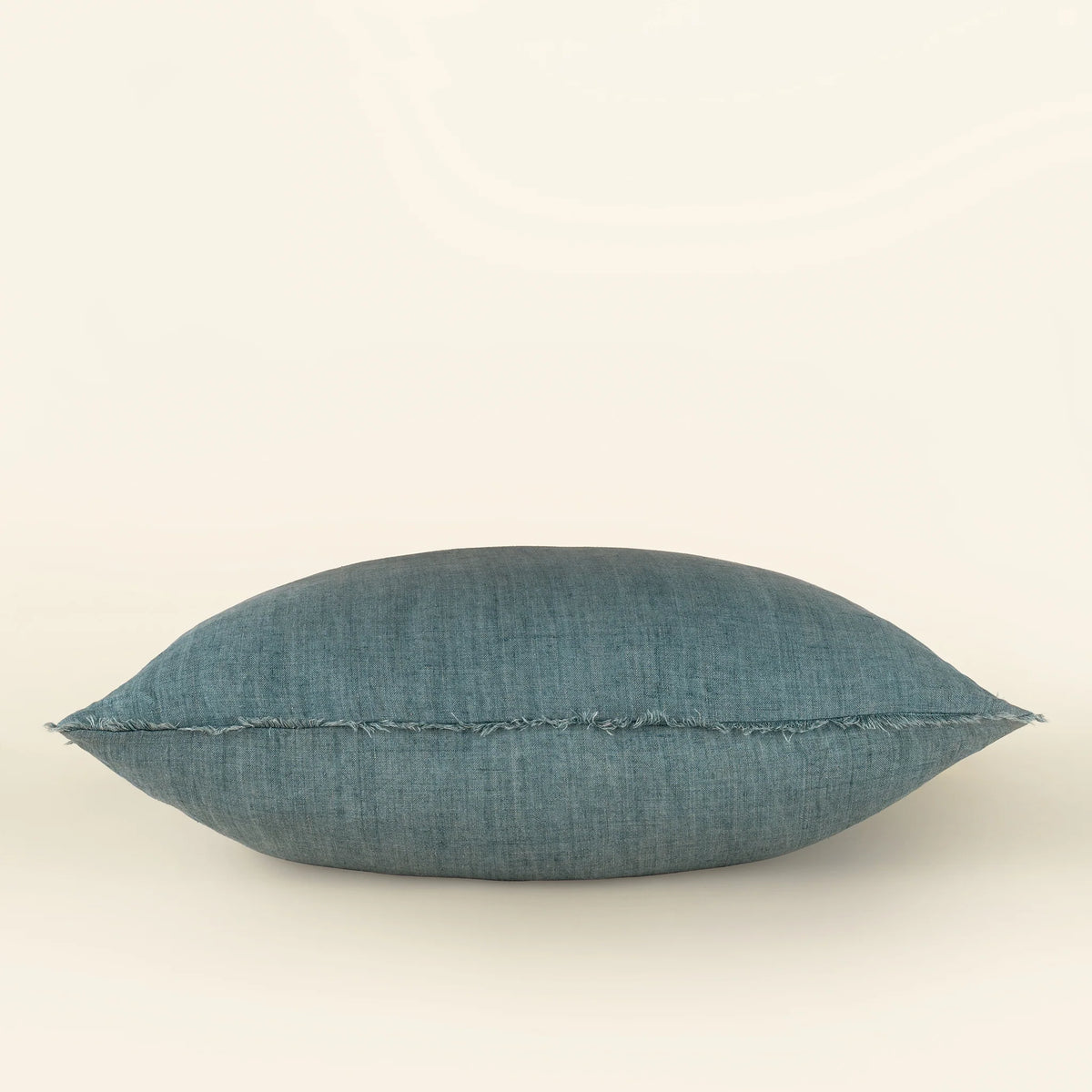 Arctic Blue feather cushion 24x24