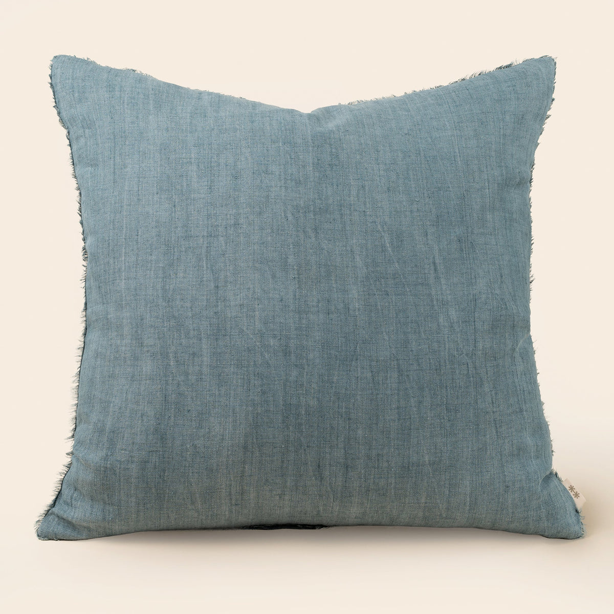 Arctic Blue feather cushion 24x24