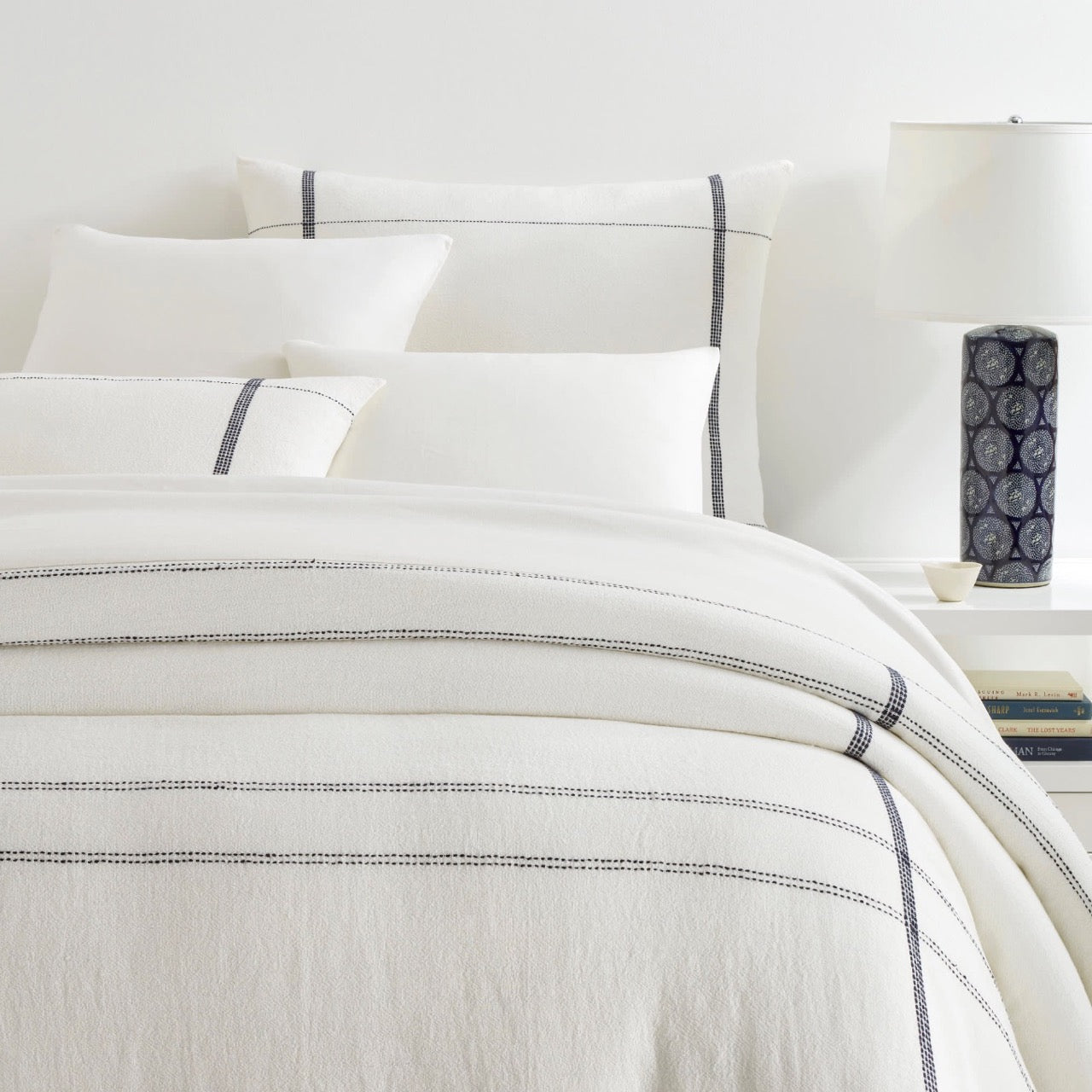 Atherton Navy Duvet Cover