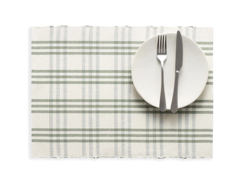 Ensemble de 4 napperons Beaumont Plaid Sage