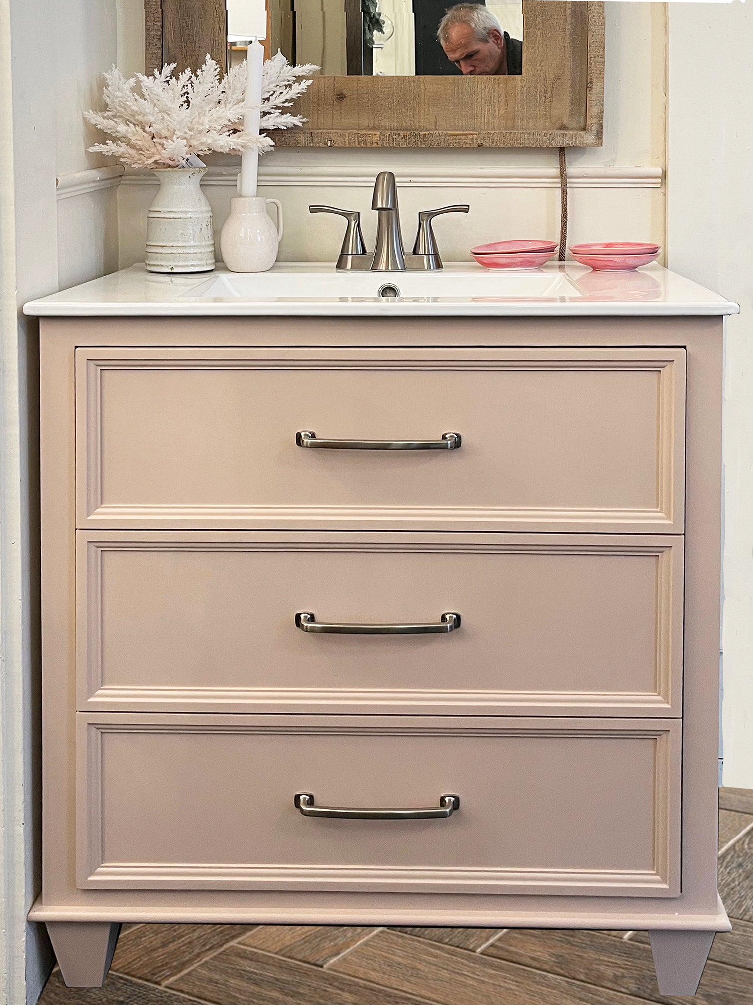 Cottage vanity; front