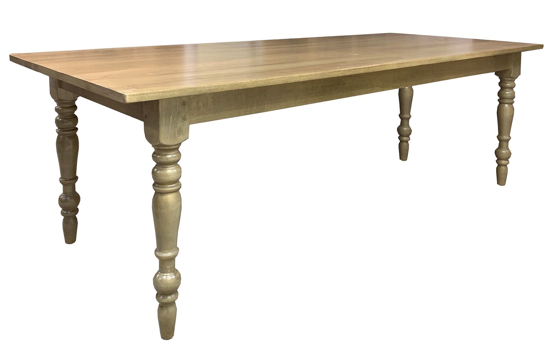 custom wooden farm table