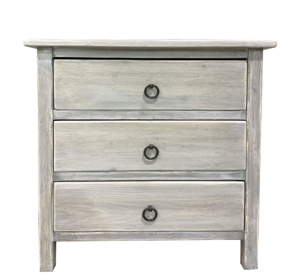 Stage Coach 3 drawer nightstand with custom wooden finish