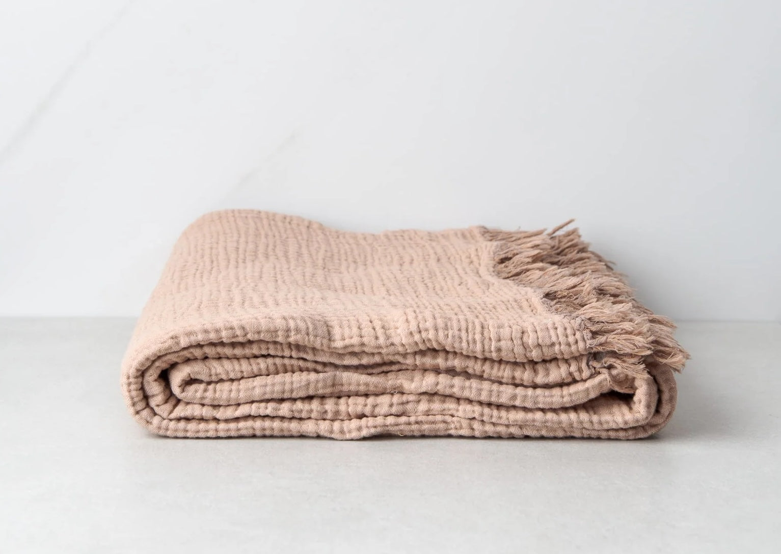 Ruya Dusty Rose throw