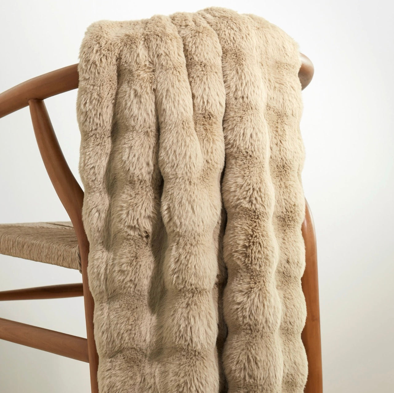 Fab Faux Sand throw; 50" x 70"