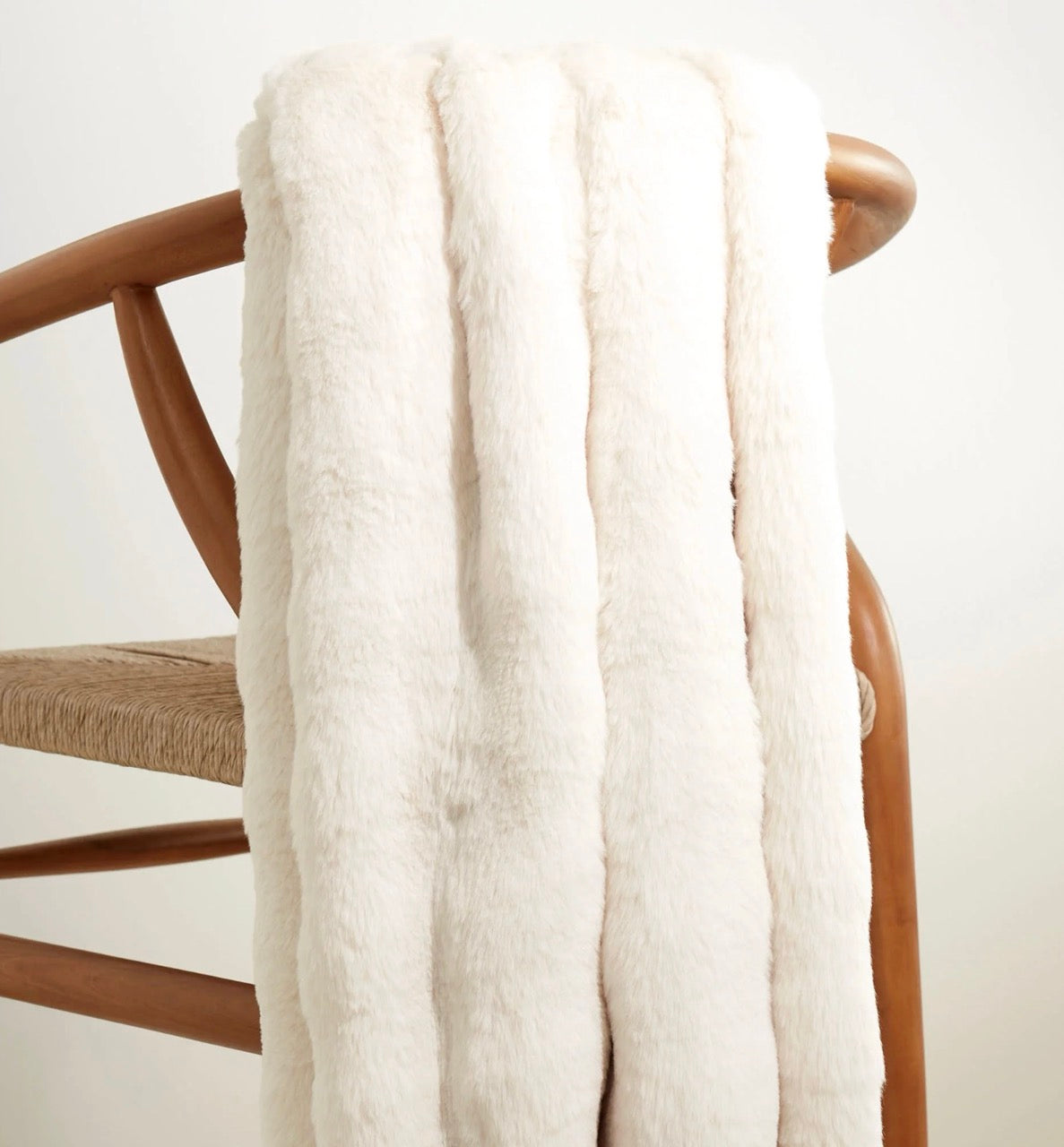 Fab Faux Ivory throw