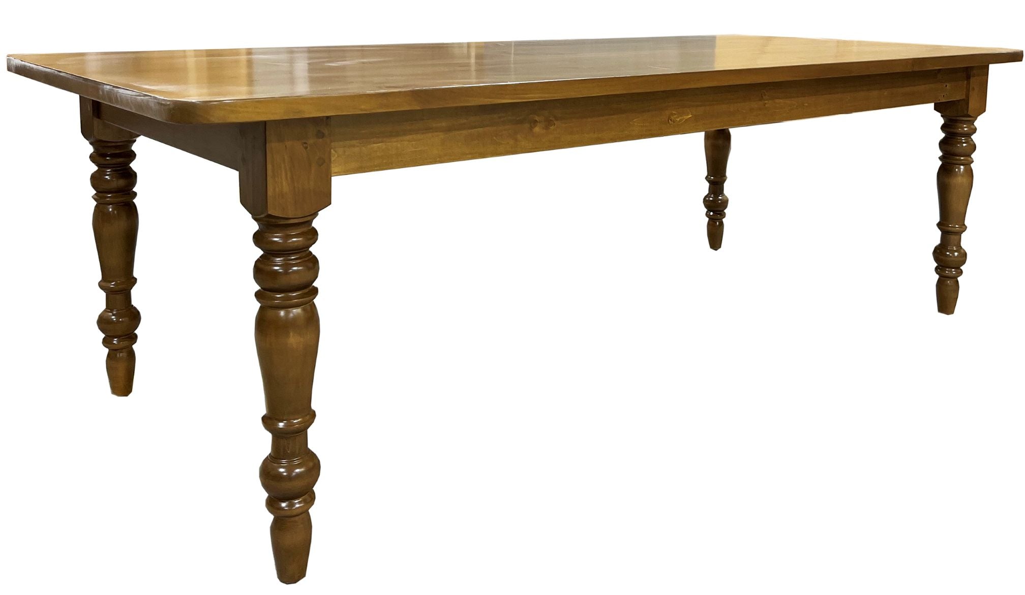 84" Brome Lake wooden Farm table custom finished