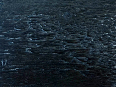 Ebony on Rough Wood: Stain