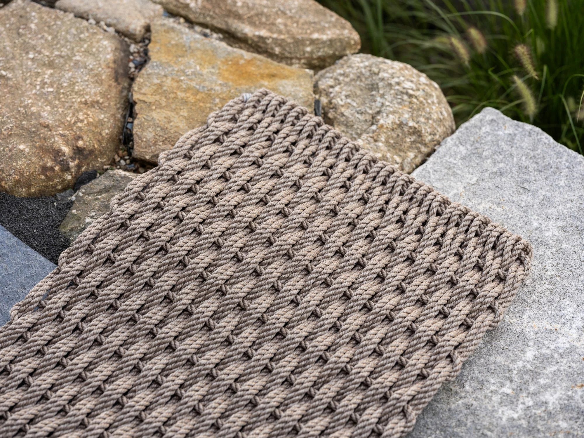 Sand marine cord door mat 21x34
