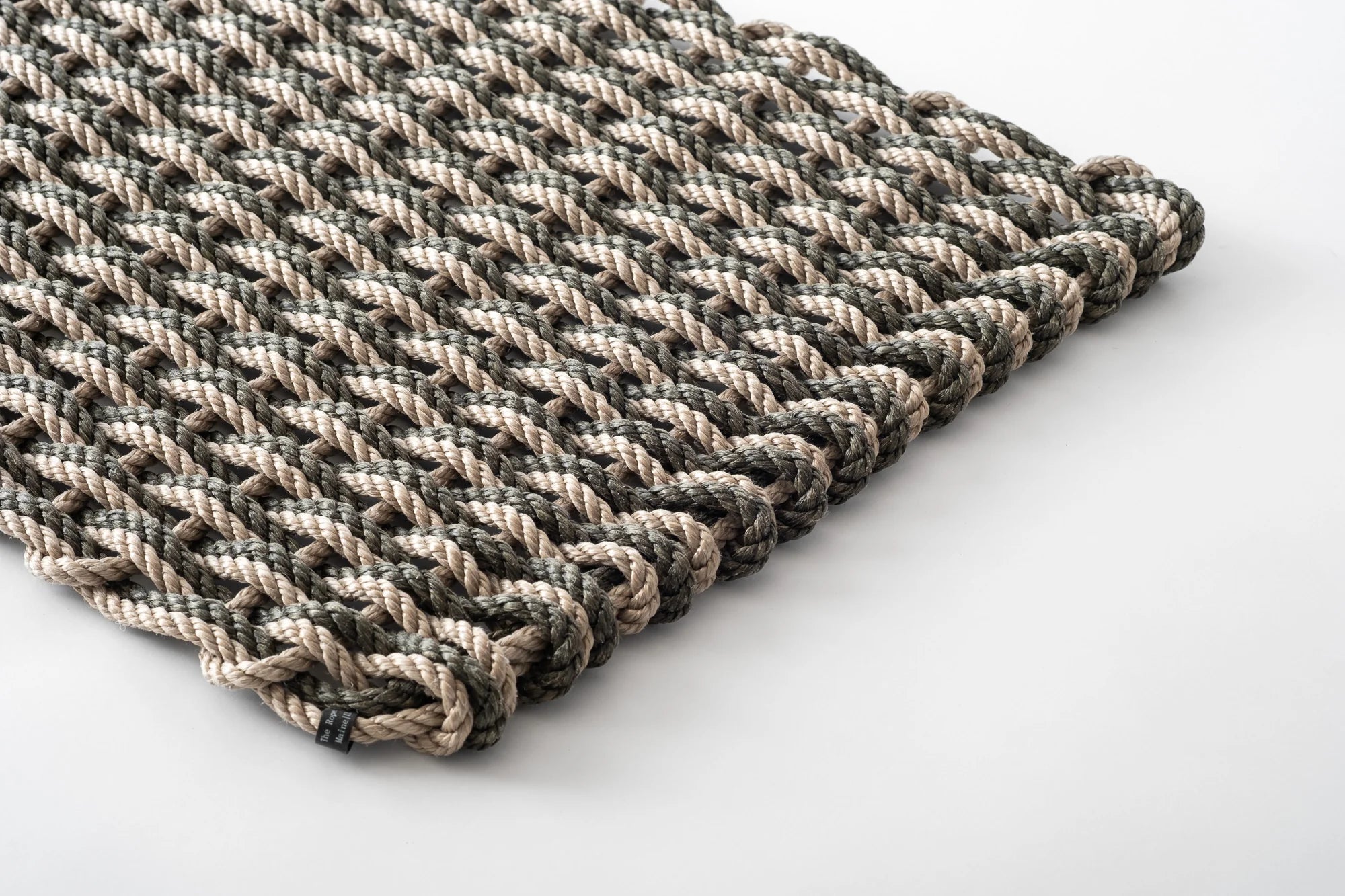 Marine Rope Door Mat - sand & forest - 21x34